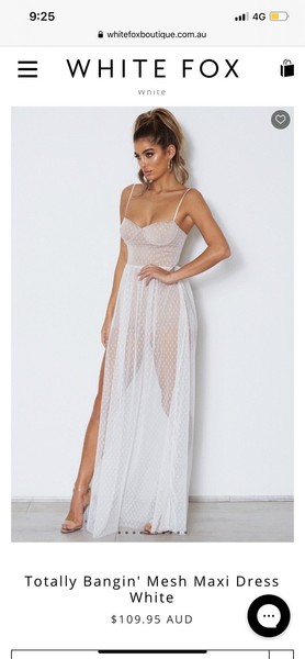 totally bangin mesh maxi dress